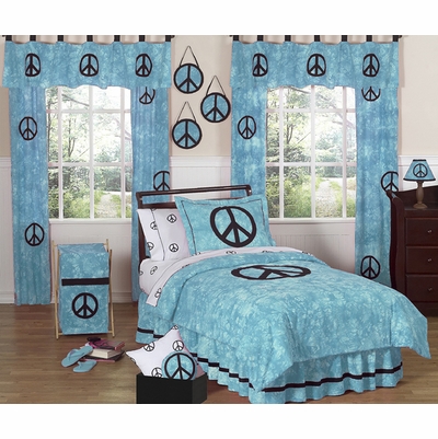 Twin Peace Bedding on Bedding Jojo Designs Twin Bedding Peace Blue Twin Bedding Collection
