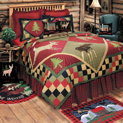 Lodge Bedding Twin on Home Bedding Quilts Lodge Quilt